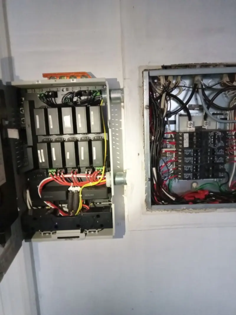 Electrical panel upgrade completed for Security Camera Wiring in New Castle